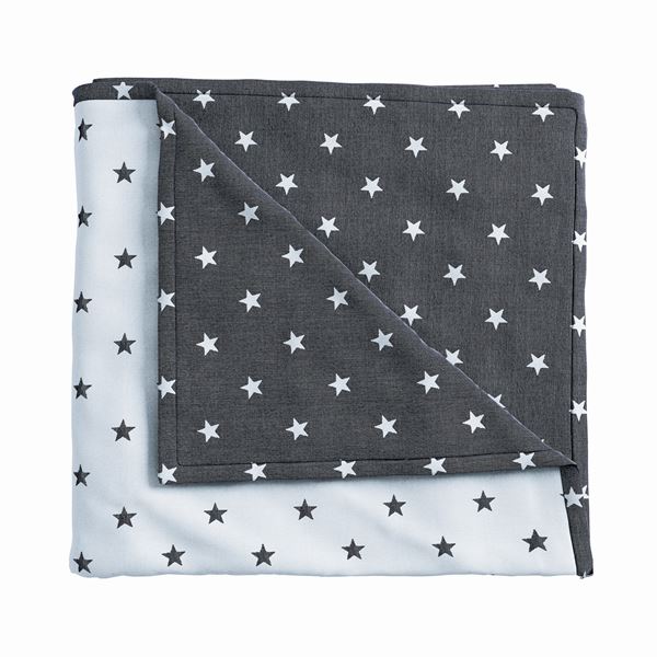 Star Woven Throw - Blue